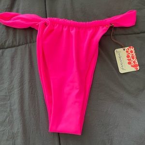 Neon pink bikini bottom